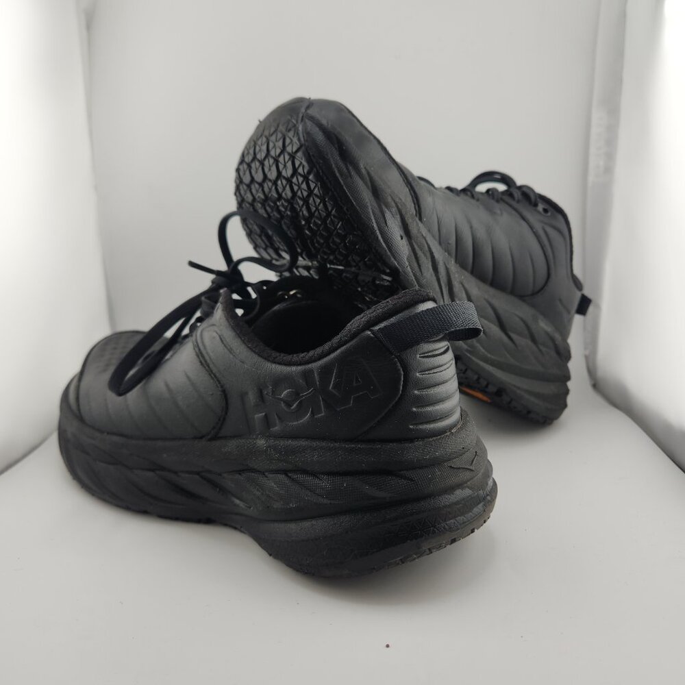 Hoka One One Black Sneakers Size 9.5 - Picture 4 of 4